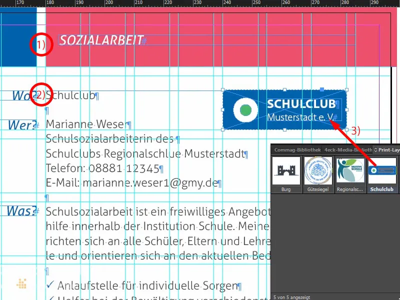 Falzflyer DIN A5 - Hochformat mit 4 Seiten gestalten und drucken Teil 2