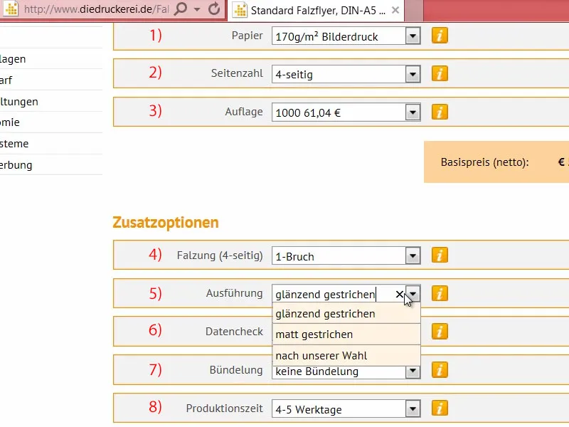 Falzflyer DIN A5 - Hochformat mit 4 Seiten gestalten und drucken Teil 2