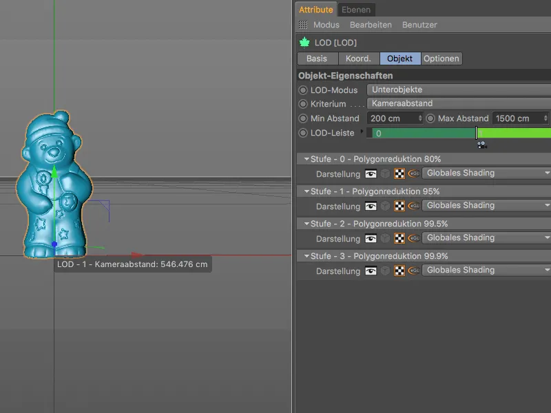 Neu in Release 19 – verbesserte Polygonreduktion und variables Level-of-Detail (LOD)