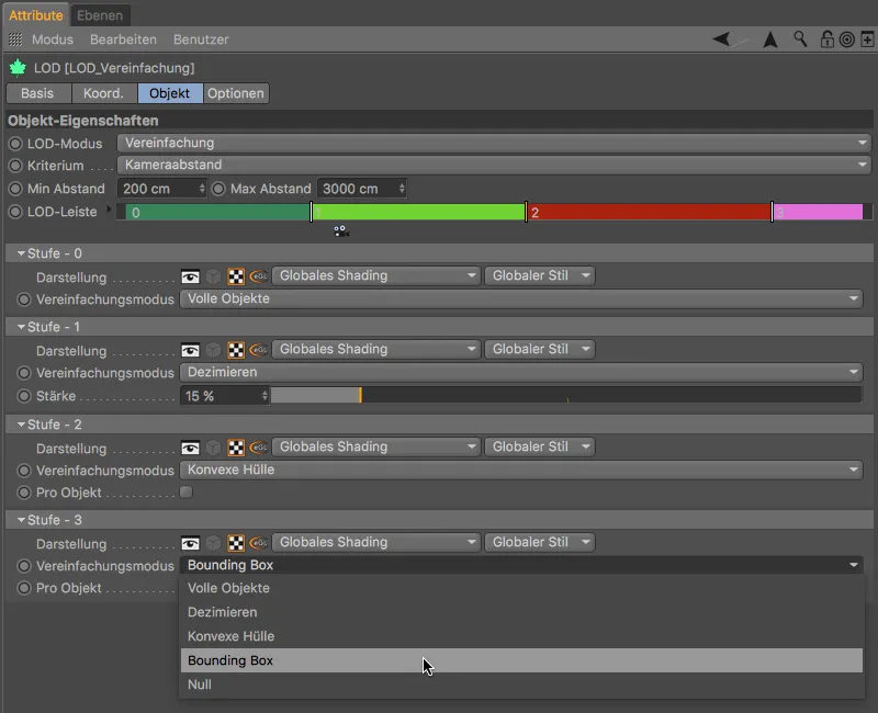 Neu in Release 19 – verbesserte Polygonreduktion und variables Level-of-Detail (LOD)