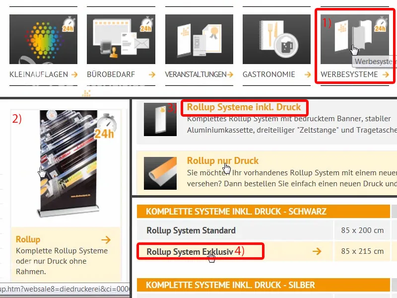 Rollup druckkonform erstellen