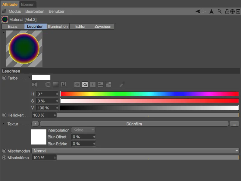 Nou în versiunea 18 - bule de săpun cu shader-ul Thin Film.