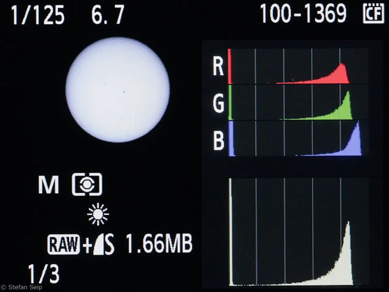 Teil 06 - Vorsicht bei Fotos von der Sonne