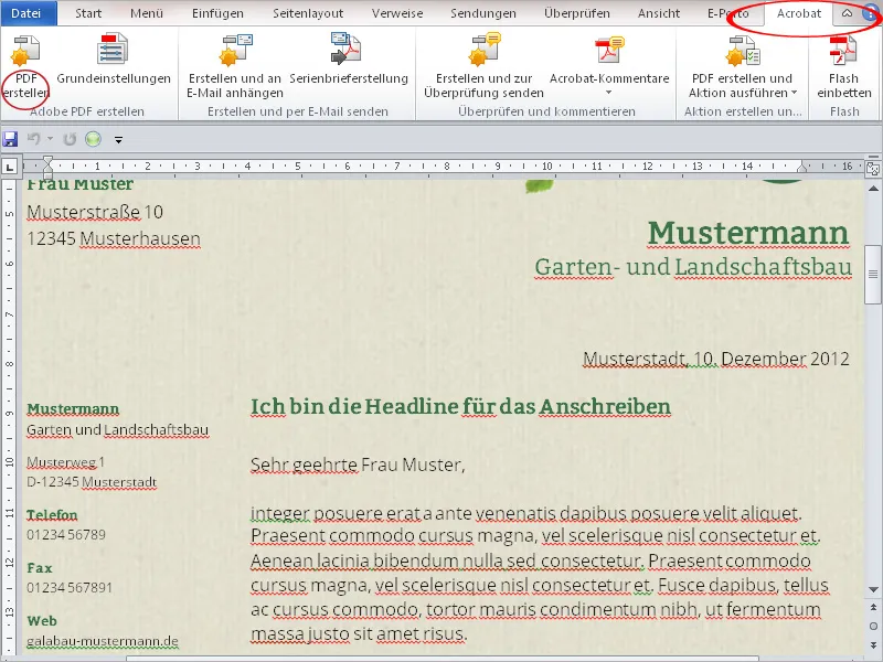 PDF-Dokumente erzeugen mit Acrobat