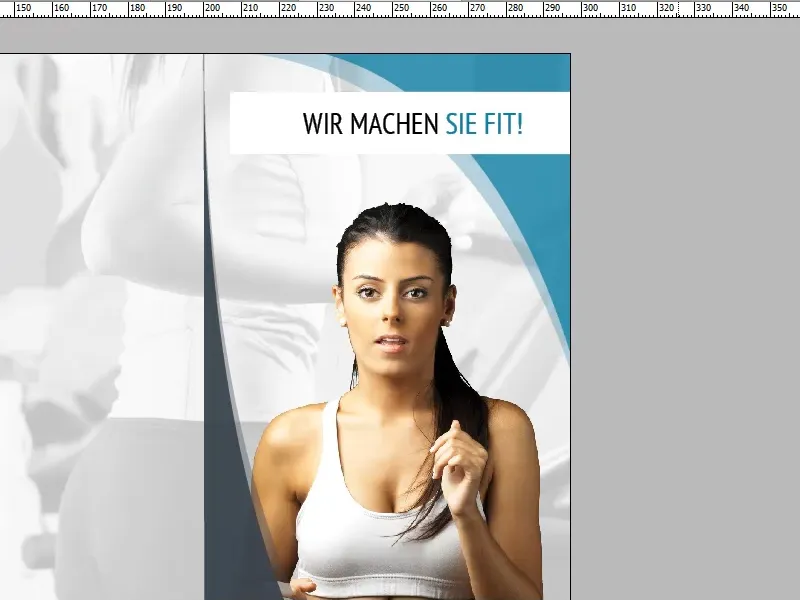 Flyerdesign im Faltformat am Beispiel eines Sportstudios/Fitnessstudios - Teil 3