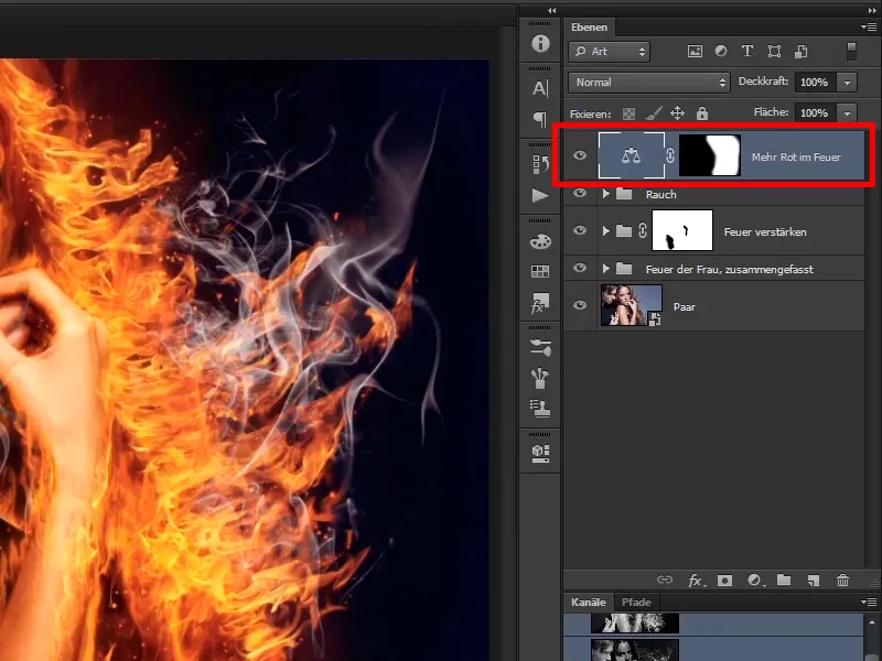 Compoziție Photoshop - Foc și Gheață - Partea 08: Unde este foc, acolo este și fum.