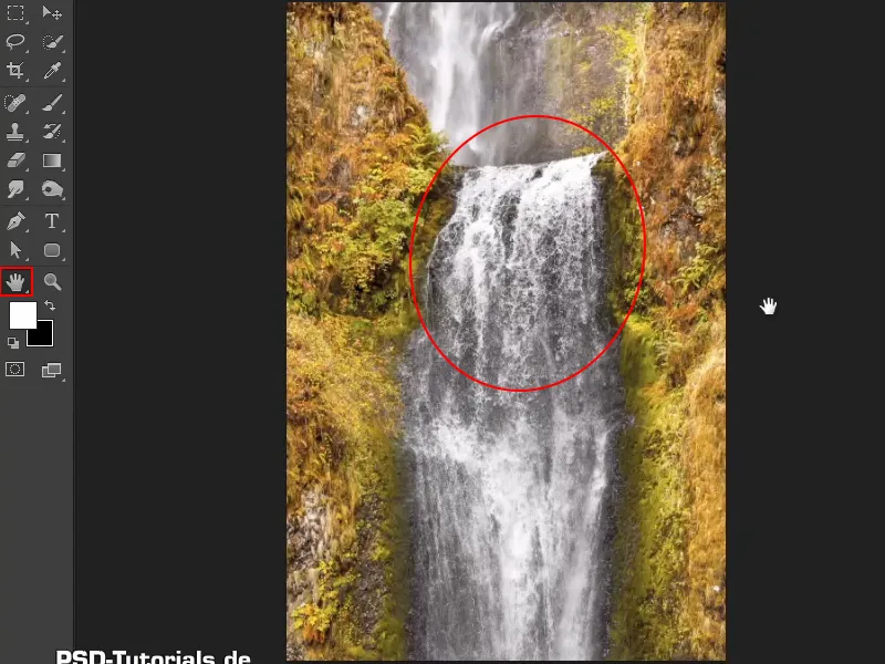 Compunere de Photoshop - Oracolul mării - Partea 08: Decupează și plasează cascada