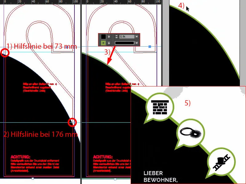 Beidseitig bedruckter moderner Türanhänger für jeden Zweck Teil 2