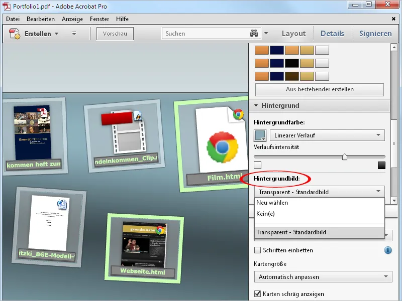 Portofolii PDF cu Acrobat - Partea 1