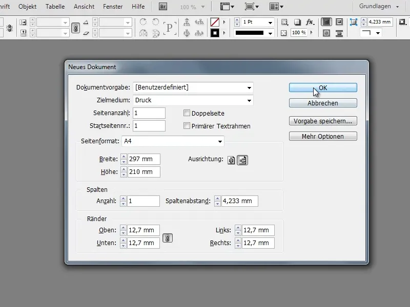 Stundenplan erstellen in Adobe InDesign