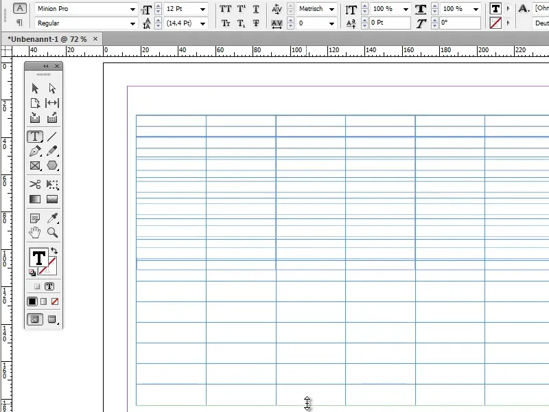 Stundenplan erstellen in Adobe InDesign