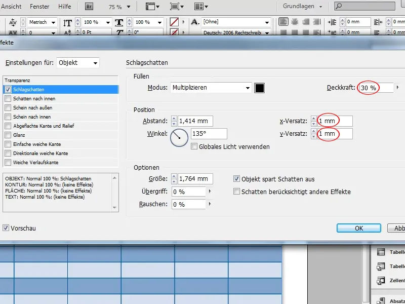 Stundenplan erstellen in Adobe InDesign