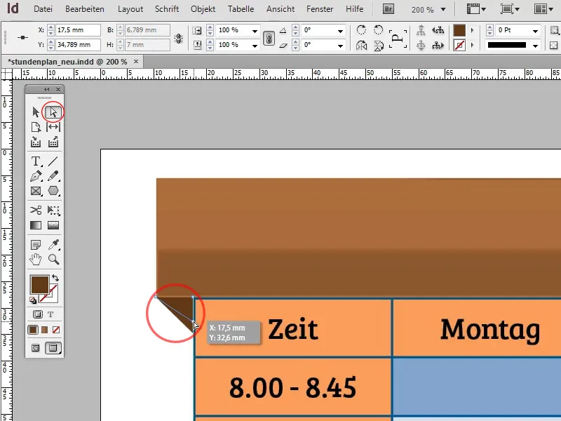 Stundenplan erstellen in Adobe InDesign