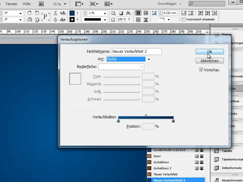 Stundenplan erstellen in Adobe InDesign