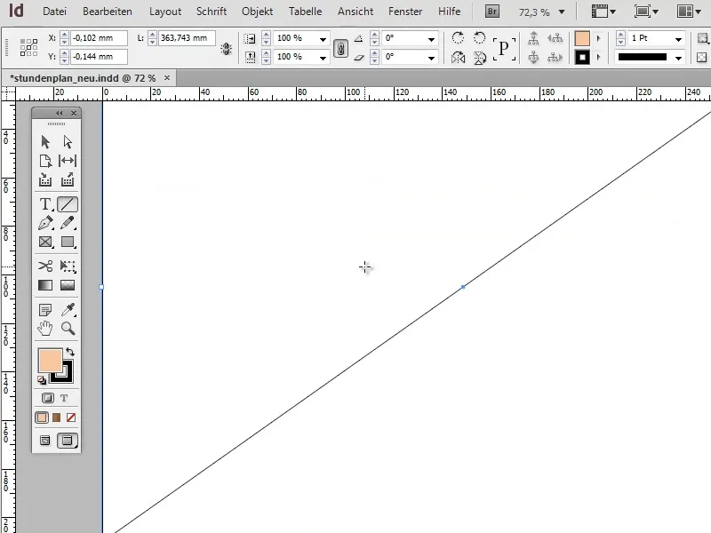 Stundenplan erstellen in Adobe InDesign