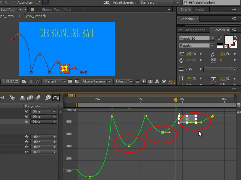 Animation leicht gemacht: Bouncing Ball - die Kurven