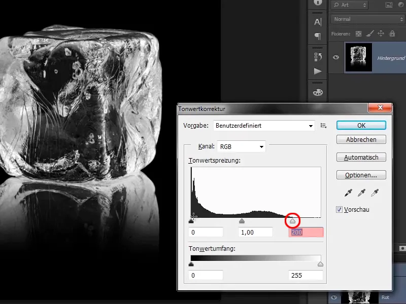 Fotomontajul în Photoshop - Foc și Gheață - Partea 10: Optimizarea suplimentară a aspectului înghețat