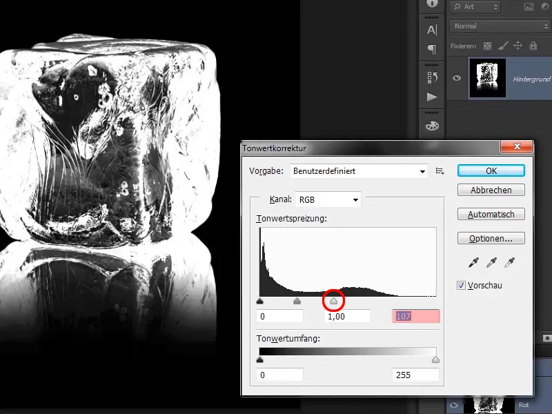 Componență Photoshop - Foc și Gheață - Partea 10: Optimizare suplimentară a aspectului înghețat