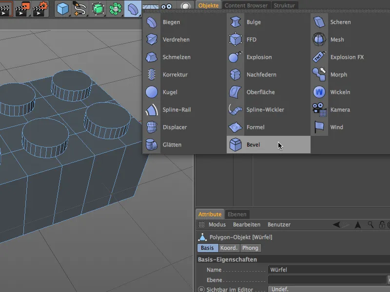 Neu in Release 16 - Modelling mit dem Bevel-Deformer