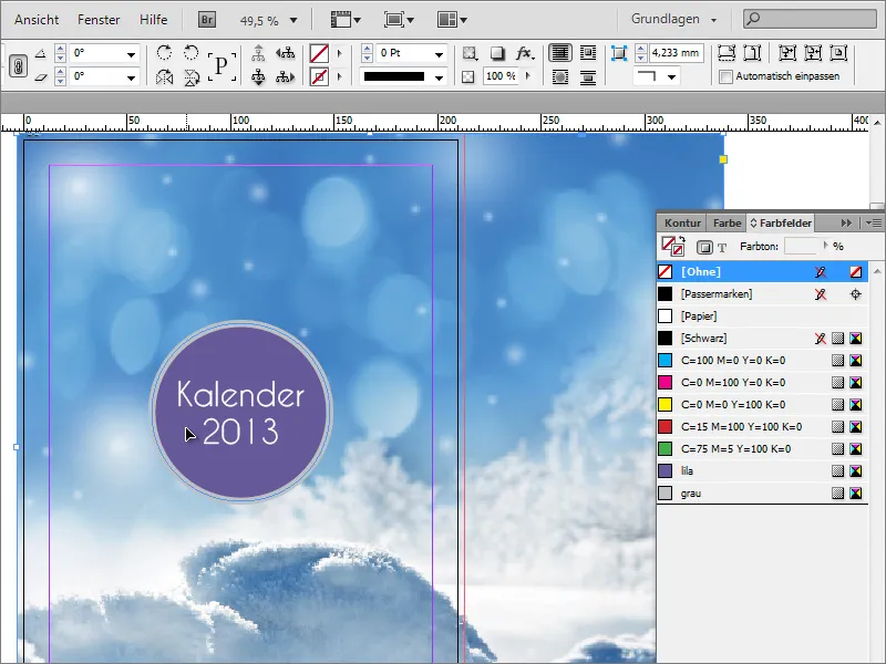 A crea un calendar foto cu copertă în Adobe InDesign.