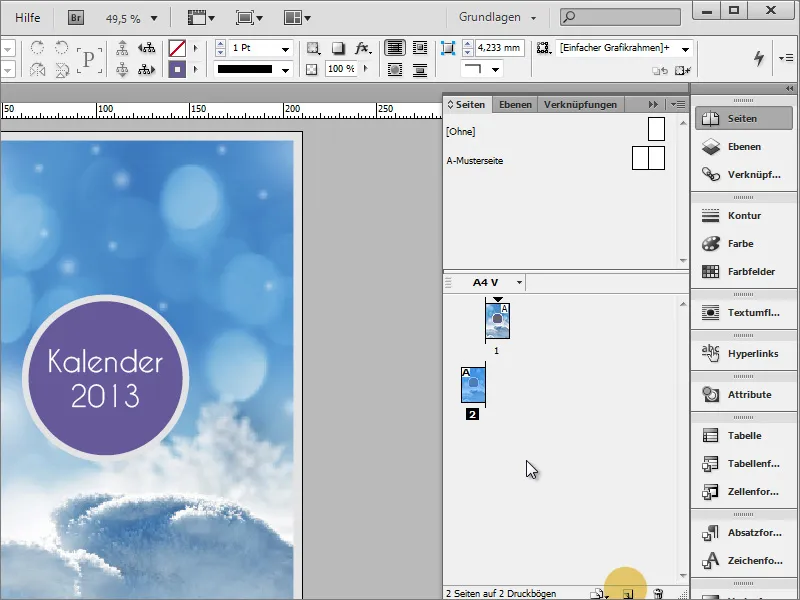 A crea un calendar foto cu copertă în Adobe InDesign.