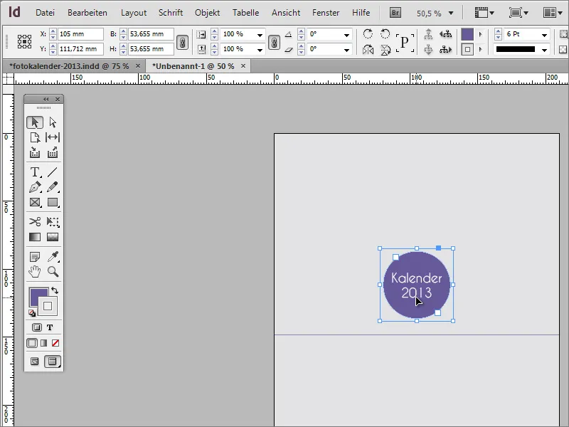 A crea un calendar foto inclusiv coperta în Adobe InDesign.