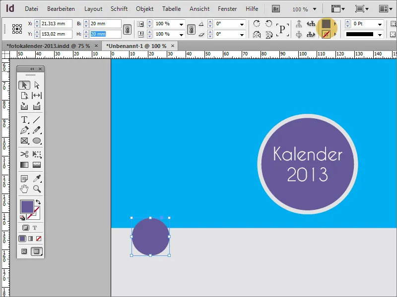 A crea un calendar foto, inclusiv coperta, în Adobe InDesign.