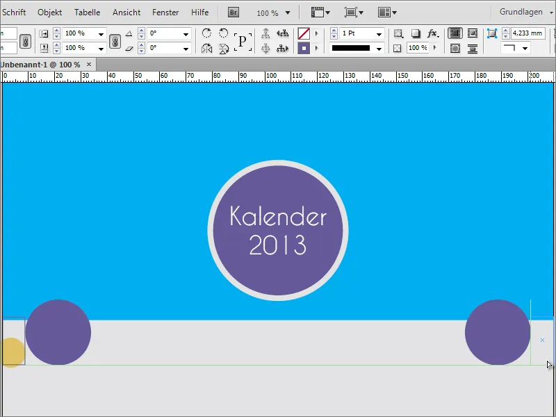 A crea un calendar foto cu o copertă în Adobe InDesign.