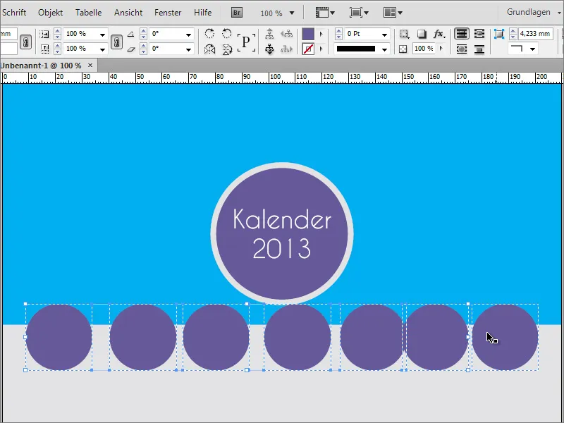 A crea un calendar foto cu o copertă în Adobe InDesign.