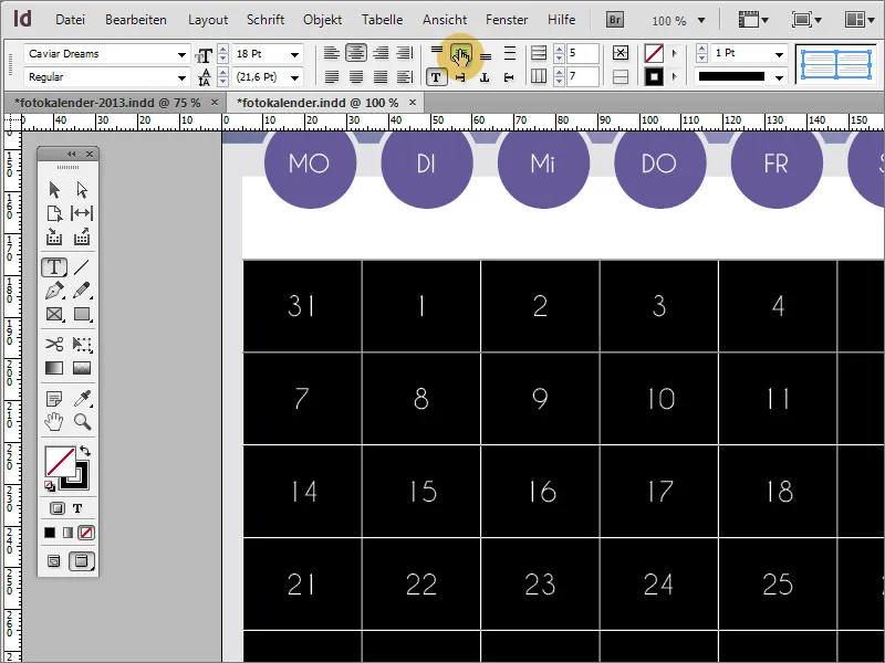 A crea un calendar foto cu coperta inclusă folosind Adobe InDesign.