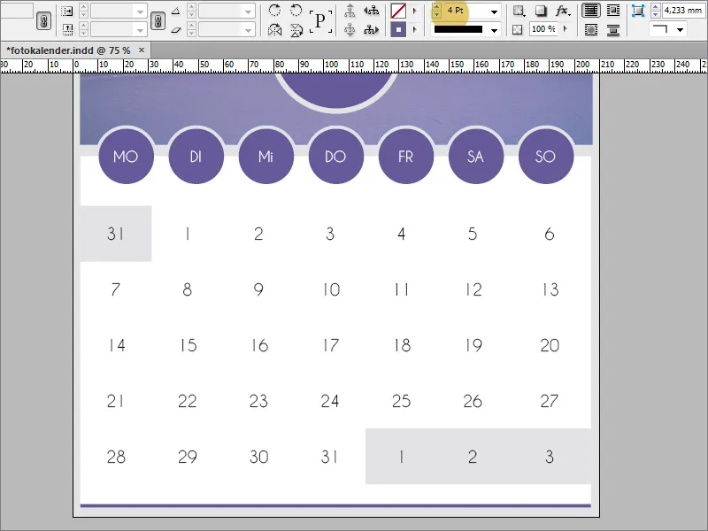 A crea un calendar foto cu coperta inclusă în Adobe InDesign