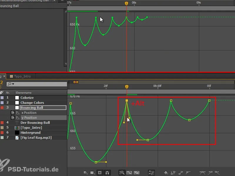 Animation leicht gemacht: Bouncing Ball - das Timing