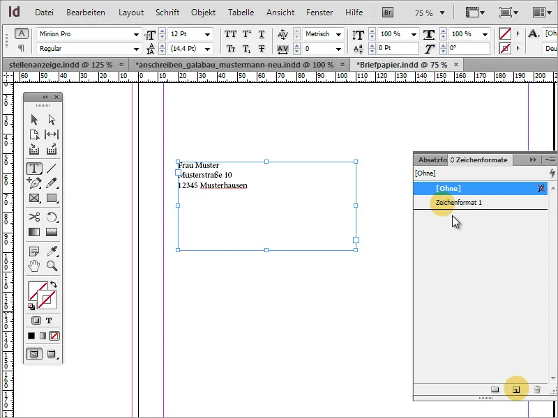 Proiectați un șablon de hârtie de scris clasic/modern și jucauș în Adobe InDesign