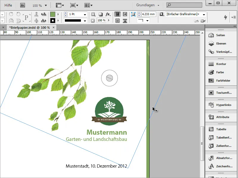 A crea hârtie de scris clasică/modernă și ludică în Adobe InDesign.