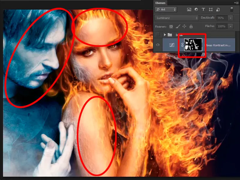 Photoshop-Composing - Feuer und Eis - Teil 12: Die finalen Schritte