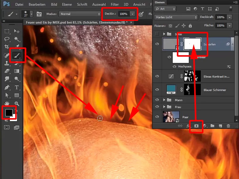 Photoshop-Composing - Feuer und Eis - Teil 12: Die finalen Schritte