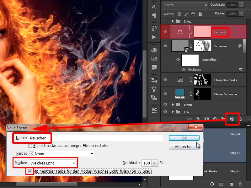 Photoshop-Composing - Feuer und Eis - Teil 12: Die finalen Schritte