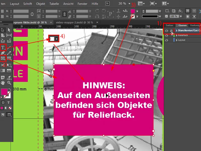 Exklusive Präsentationsmappe mit Relief-Lackierung erstellen Teil 2