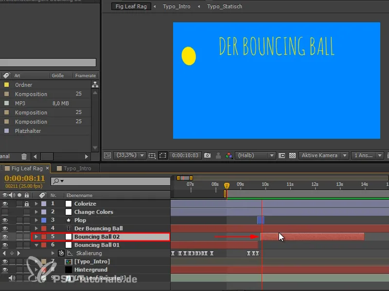 Animation leicht gemacht: Bouncing Ball - zerplatzen