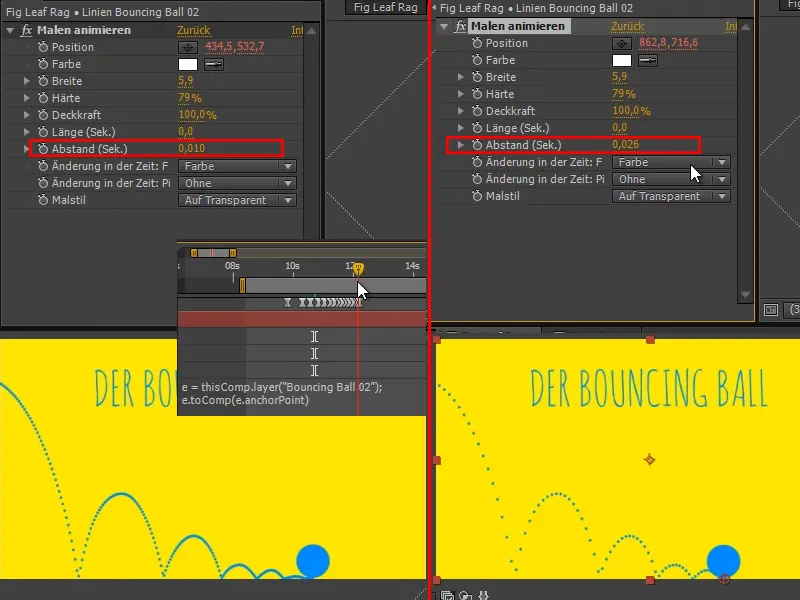 Animation leicht gemacht: Bouncing Ball - der Übergang