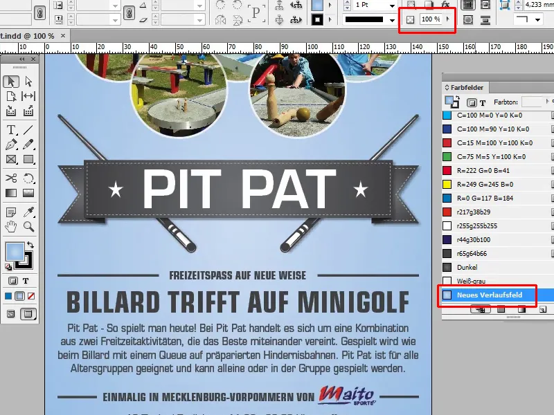 Sfaturi și trucuri pentru Adobe InDesign: Cum să obții rapid noi degradee.