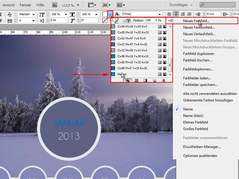 Tipps &amp; Tricks zu Adobe InDesign: Schnell neue Farbfelder hinzufügen