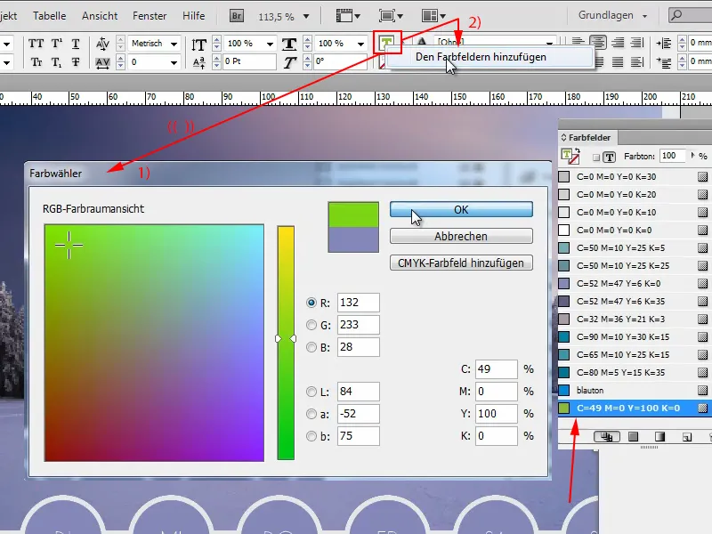 Tipps &amp; Tricks zu Adobe InDesign: Schnell neue Farbfelder hinzufügen