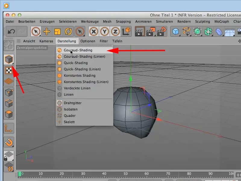 Modelare în CINEMA 4D - Training creativ: Partea 02 - Pregătirea obiectului de bază