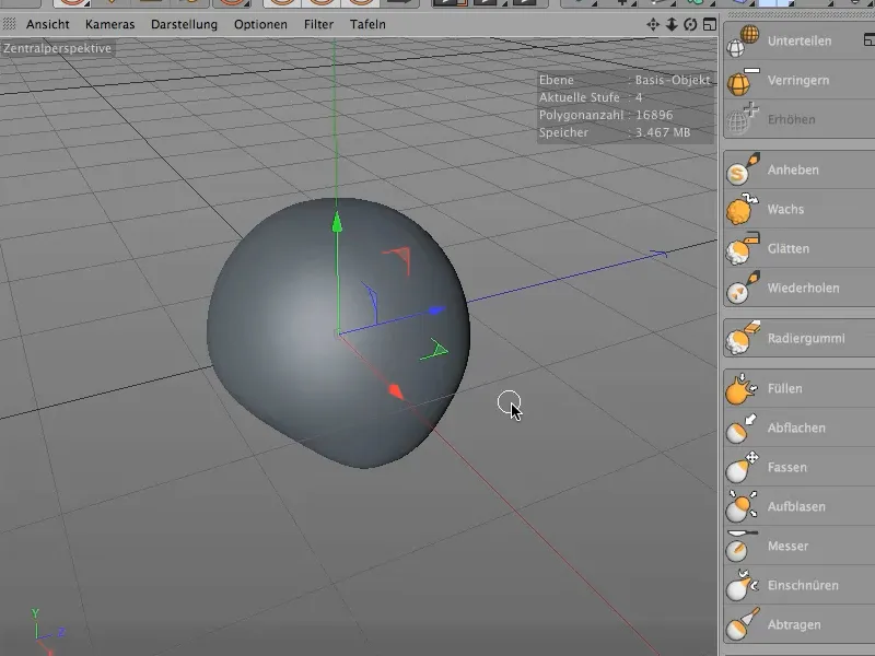 Sculpting in CINEMA 4D - Kreativtraining: Teil 03 - Einstellungen