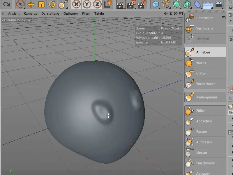 Sculpting in CINEMA 4D - Kreativtraining: Teil 03 - Einstellungen