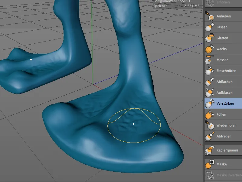 Neu in Release 15 - Verbesserte und neue Sculpting-Werkzeuge, technisches Sculpting