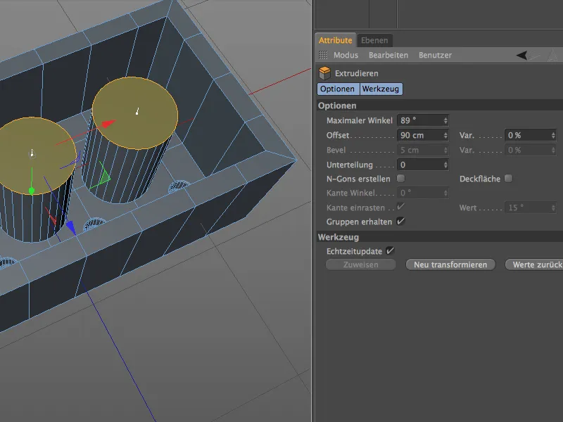 Neu in Release 15 - Modelling mit dem neuen Bevel-Werkzeug