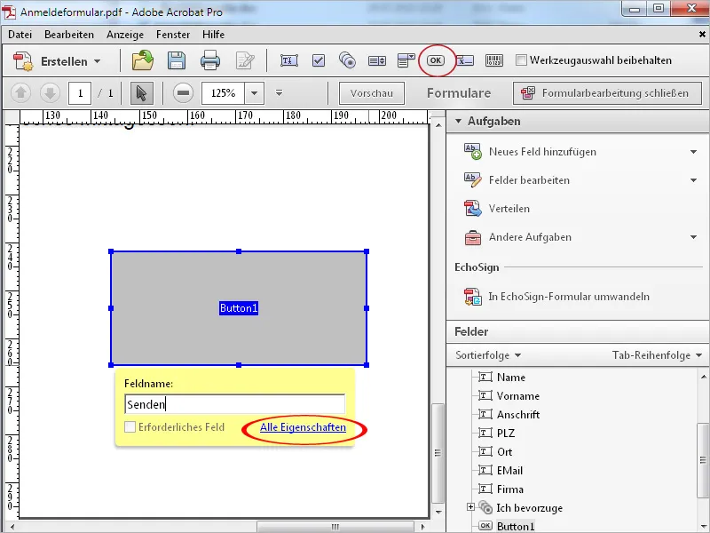 Formulare erstellen in Acrobat