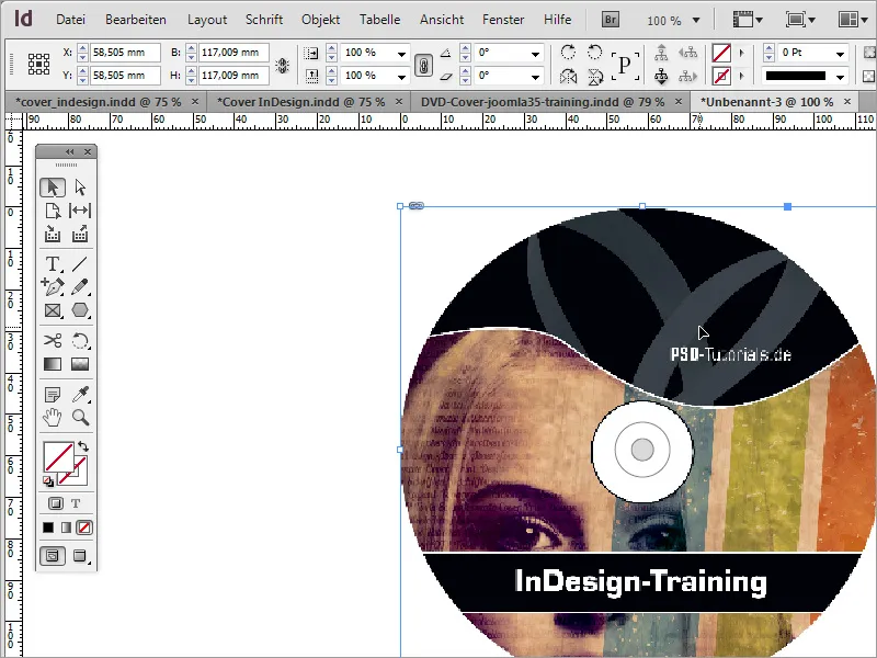 DVD-Cover und DVD-Label gestalten - Teil 4: Label erstellen in InDesign